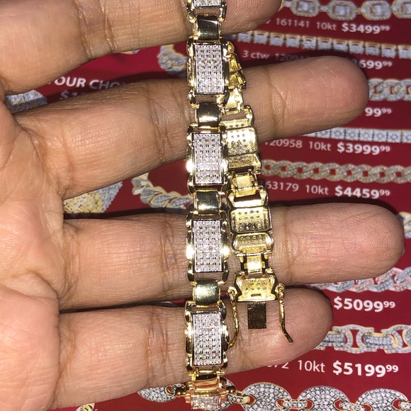 Real Diamond Mens 1.89ct natural genuine bracelet! - Picture 6 of 9